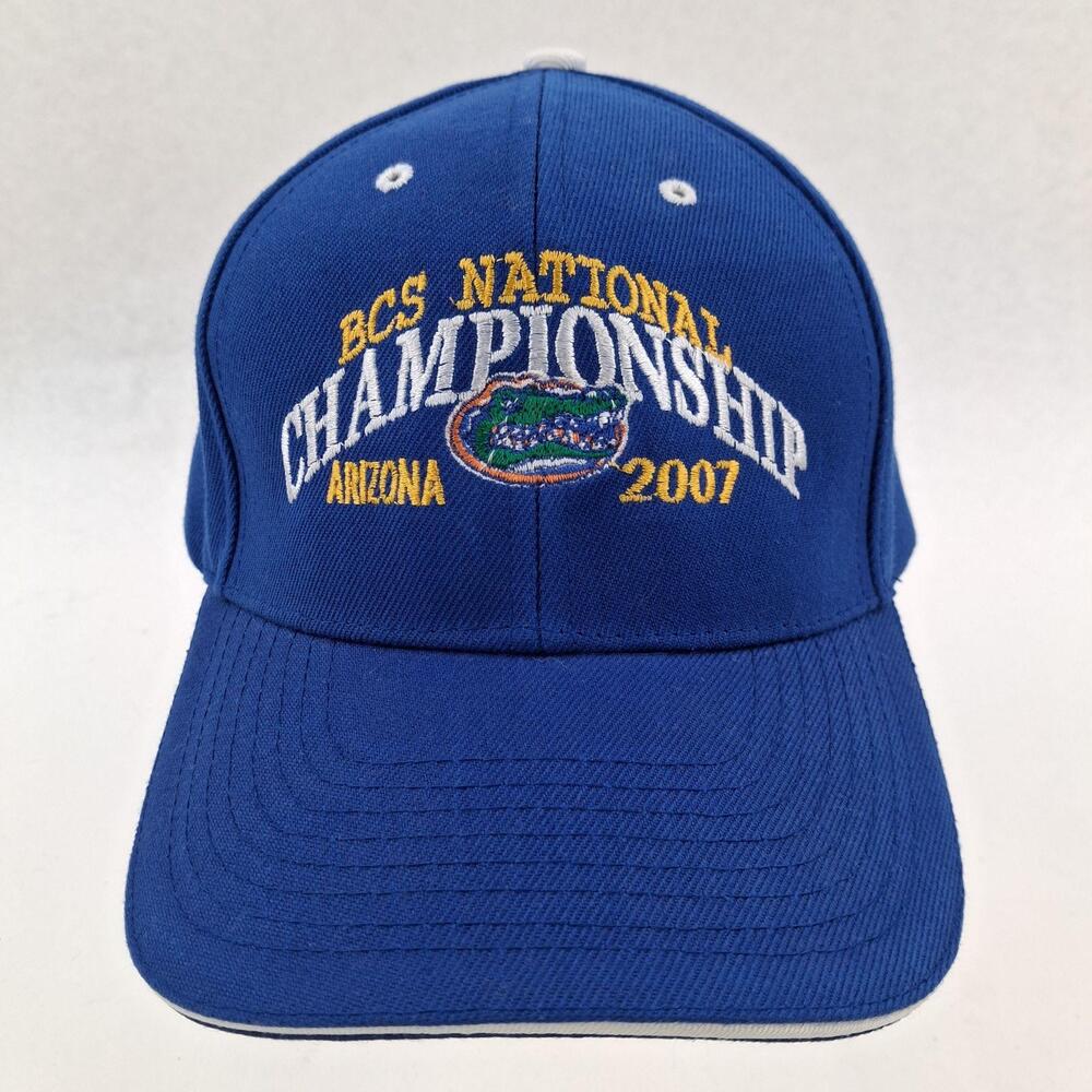 Florida Gators Hat Cap Strap Back Mens One Size Blue NCAA Football City Hunter